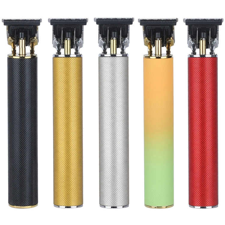 Tagliacapelli elettrico con incisione USB a testa di taglio in ceramica a forma di T cava, Ceramic Cutter (Black), Ceramic Cutter (Gold), Ceramic Cutter (Silver), Ceramic Cutter (Yellow Green), Ceramic Cutter (Red)