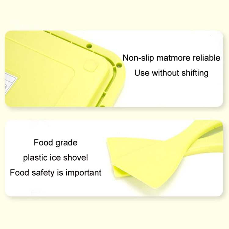 Mini macchina per yogurt fritto per uso domestico Vassoio per ghiaccio fritto fai da te fatto in casa per bambini, Stainless Steel Green 26x21cm, Stainless Steel White 26x21cm, Stainless Steel Pink 22.5x17.5cm, Stainless Steel White 22.5x17.5cm        ...