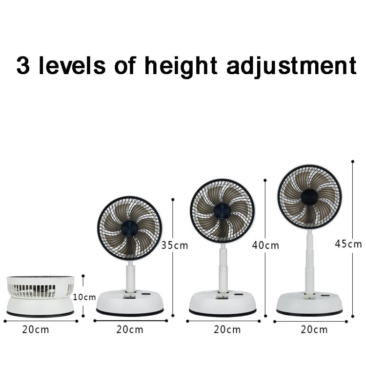Ventilatore portatile pieghevole 8 pollici con telecomando 6000mA