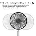 Ventilatore portatile pieghevole 8 pollici con telecomando 6000mA