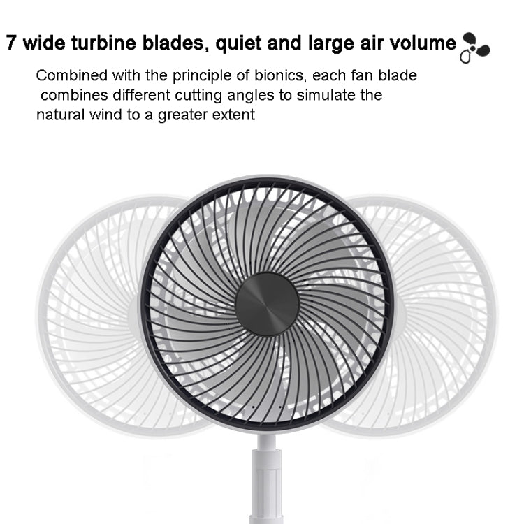 Ventilatore portatile pieghevole 8 pollici con telecomando 6000mA