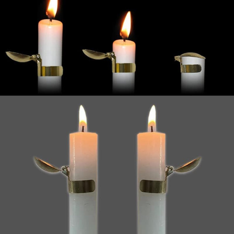 Estintore automatico per candele Candela in metallo Estintore per candele Coperchio per estintore, Automatic Candle Extinguisher Gold, Automatic Candle Extinguisher Silver
