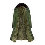 Cappotto lungo in cotone per soccorso in caso di calamità civile Cappotto in cotone ispessito in pile a prova di freddo allungato antivento, Green, Green (Demolished), Black, Black (Disassembly), 80/20 Polyester Card