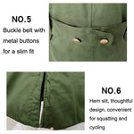 Cappotto lungo in cotone per soccorso in caso di calamità civile Cappotto in cotone ispessito in pile a prova di freddo allungato antivento, Green, Green (Demolished), Black, Black (Disassembly), 80/20 Polyester Card