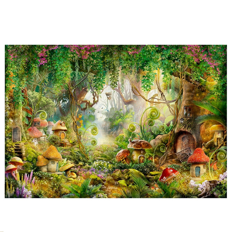 150 x 210 cm Fantasy Foresta Fotografia Sfondo Panno Cartoon Kids Party Decorazione Sfondo