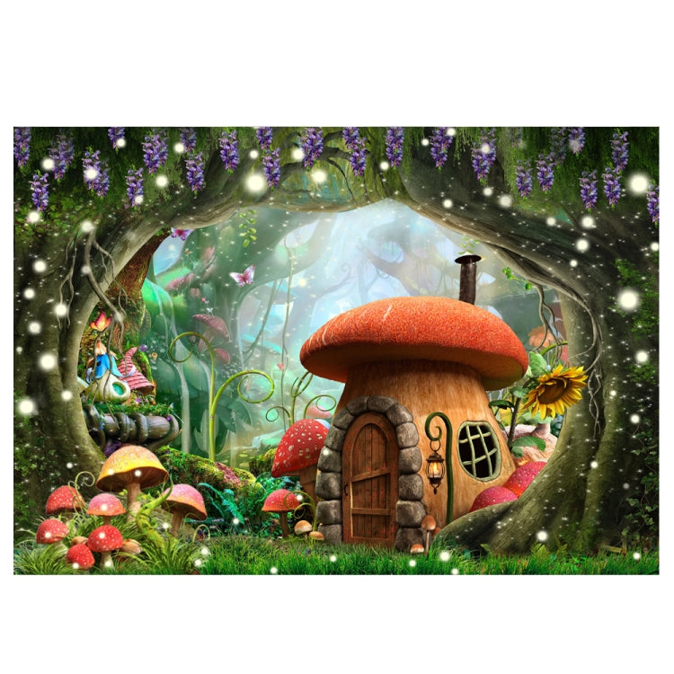 150 x 210 cm Fantasy Foresta Fotografia Sfondo Panno Cartoon Kids Party Decorazione Sfondo