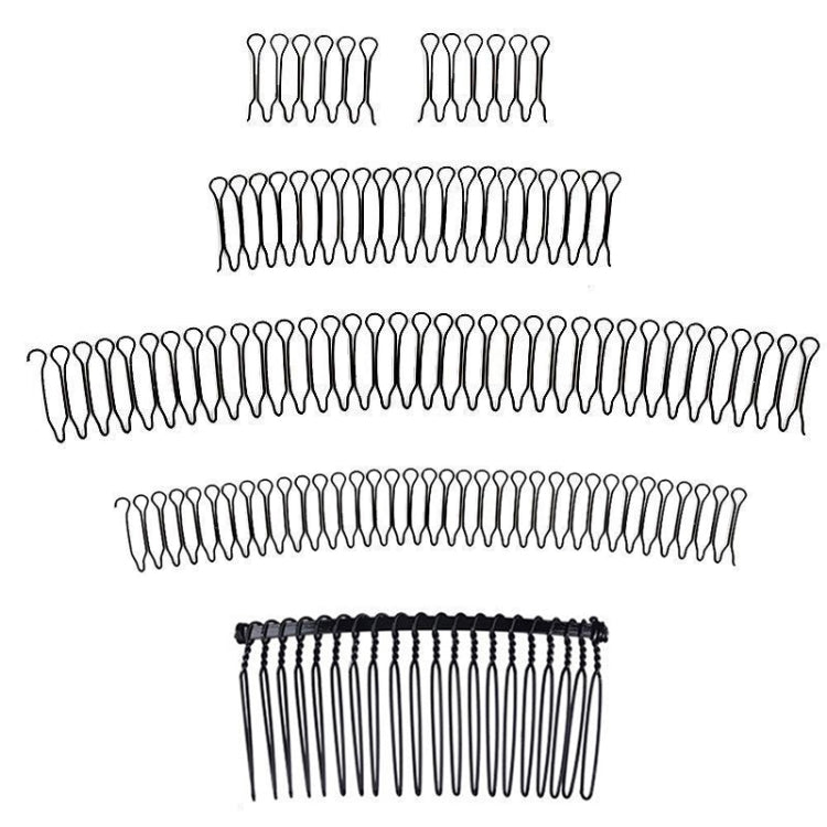 2 pezzi Accessori per capelli con forcina fissa per capelli Pettine invisibile per acconciatura rotonda, A, B, C, D, E