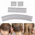 2 pezzi Accessori per capelli con forcina fissa per capelli Pettine invisibile per acconciatura rotonda, A, B, C, D, E