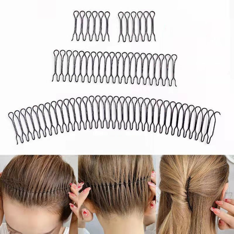 2 pezzi Accessori per capelli con forcina fissa per capelli Pettine invisibile per acconciatura rotonda, A, B, C, D, E