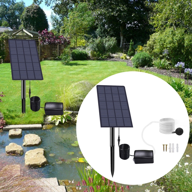 5V / 2.5W Pompa di aerazione a trasmissione diretta solare Pompa di ossigeno a guida solare senza batteria DC Aeratore per laghetto per pesci, Fish Pond Aerator