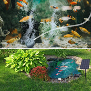 5V / 2.5W Pompa di aerazione a trasmissione diretta solare Pompa di ossigeno a guida solare senza batteria DC Aeratore per laghetto per pesci, Fish Pond Aerator