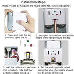 Spruzzatrice automatica con sensore di luce Macchina profumata temporizzata per toilette, Automatic Light Sensor 4 (White)