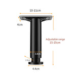Supporto per la tavola del letto Staffa portante Supporto per gambe del letto Poggiapiedi, 15cm, 18cm, 20cm