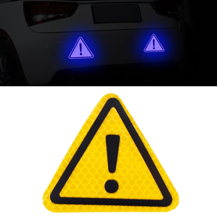 10 pezzi Adesivi riflettenti triangolo coda auto Adesivi per auto segnali di pericolo di sicurezza