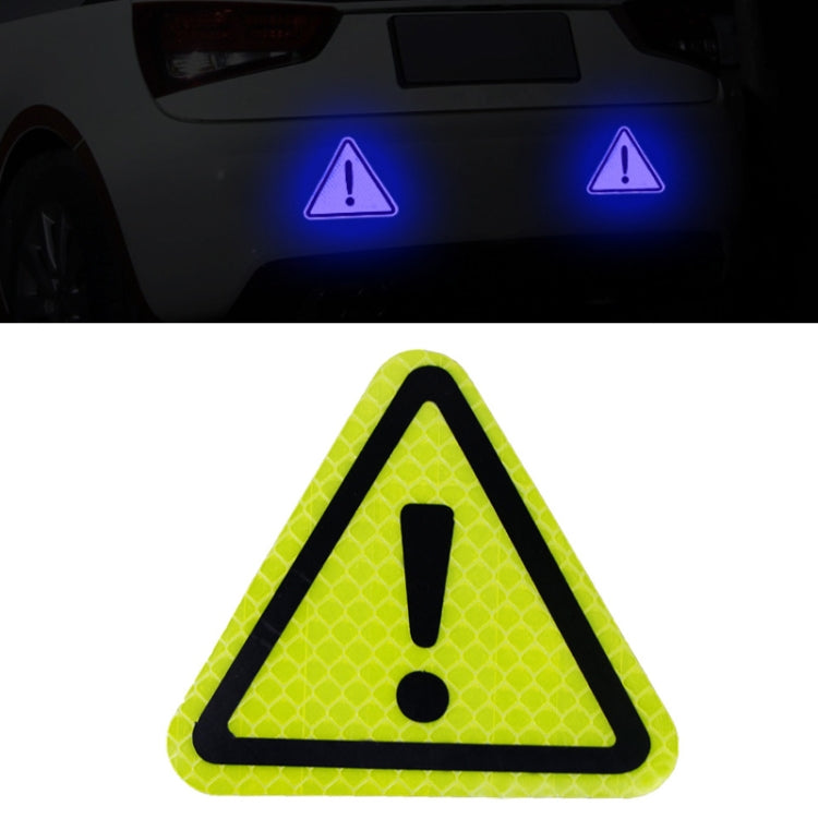 10 pezzi Adesivi riflettenti triangolo coda auto Adesivi per auto segnali di pericolo di sicurezza