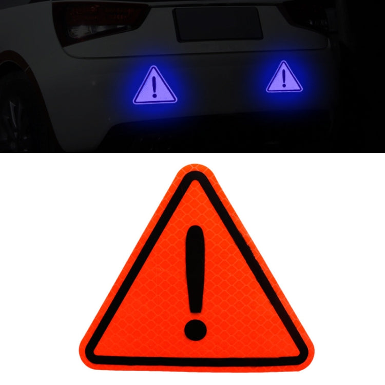 10 pezzi Adesivi riflettenti triangolo coda auto Adesivi per auto segnali di pericolo di sicurezza