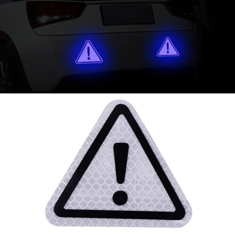 10 pezzi Adesivi riflettenti triangolo coda auto Adesivi per auto segnali di pericolo di sicurezza