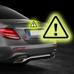 10 pezzi Adesivi riflettenti triangolo coda auto Adesivi per auto segnali di pericolo di sicurezza
