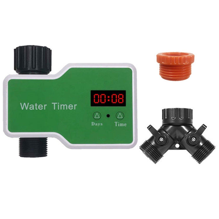 Sistema di irrigazione Controller intelligente Dispositivo di irrigazione automatico a tempo, 1 Water Outlet, 2 Water Outlet, 10m 10sets Hanging Spray Sprinklers, 10m 10sets Ground Plug Dual-use Suit, 20m 20sets Hanging Spray Nozzles                   ...