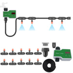 Sistema di irrigazione Controller intelligente Dispositivo di irrigazione automatico a tempo, 1 Water Outlet, 2 Water Outlet, 10m 10sets Hanging Spray Sprinklers, 10m 10sets Ground Plug Dual-use Suit, 20m 20sets Hanging Spray Nozzles                   ...