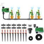 Sistema di irrigazione Controller intelligente Dispositivo di irrigazione automatico a tempo, 1 Water Outlet, 2 Water Outlet, 10m 10sets Hanging Spray Sprinklers, 10m 10sets Ground Plug Dual-use Suit, 20m 20sets Hanging Spray Nozzles                   ...