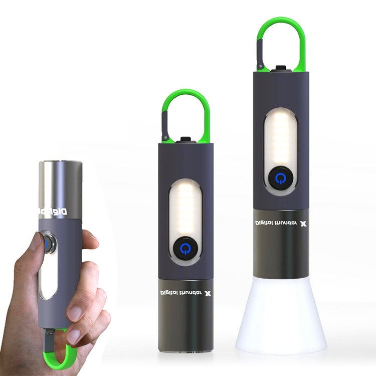 Torcia LED XHP50 super luminosa con zoom telescopico