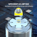 XHP50 Lamp Bead Torcia a LED super luminosa Torcia telescopica Zoom impermeabile con paralume