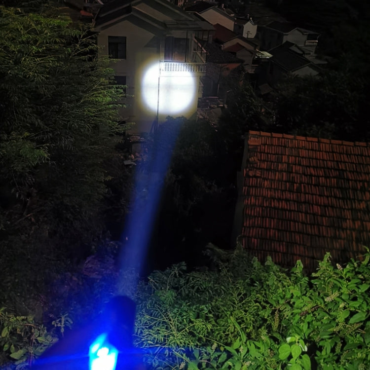 XHP50 Lamp Bead Torcia a LED super luminosa Torcia telescopica Zoom impermeabile con paralume