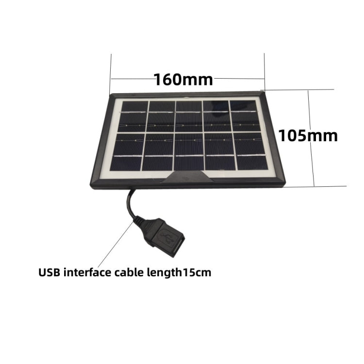 Pannello solare USB 5V 1.8W per ricarica dispositivi