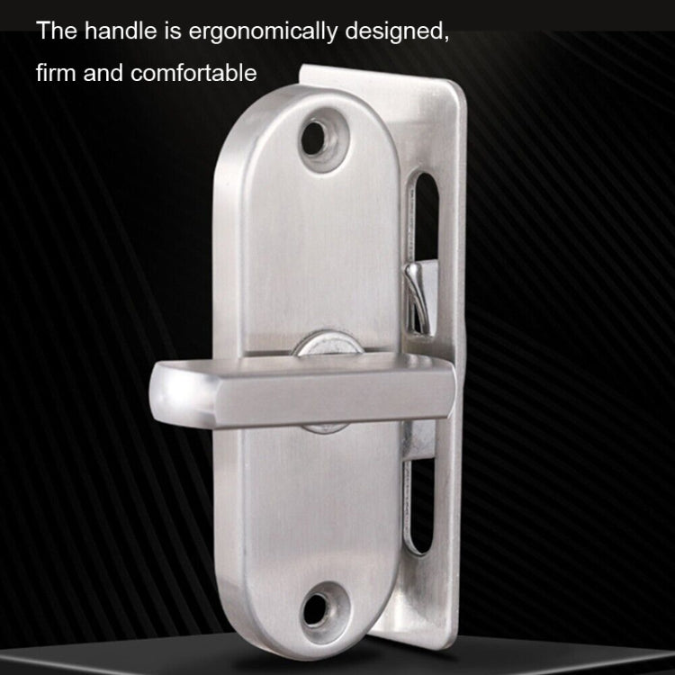 Blocco del gancio della porta di migrazione ad angolo retto di 90 gradi, 304 Stainless Steel Slot, Zinc Alloy Slot-free, Zinc Alloy Slot-free / Punching