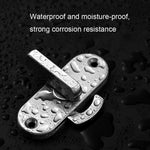 Blocco del gancio della porta di migrazione ad angolo retto di 90 gradi, 304 Stainless Steel Slot, Zinc Alloy Slot-free, Zinc Alloy Slot-free / Punching