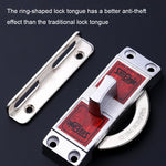 Blocco del gancio della porta di migrazione ad angolo retto di 90 gradi, 304 Stainless Steel Slot, Zinc Alloy Slot-free, Zinc Alloy Slot-free / Punching