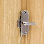 Blocco del gancio della porta di migrazione ad angolo retto di 90 gradi, 304 Stainless Steel Slot, Zinc Alloy Slot-free, Zinc Alloy Slot-free / Punching