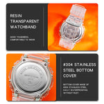 SANDA 2009 Orologio da calendario impermeabile sportivo multifunzionale