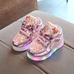 Scarpe casual per ragazzi e ragazze luminose lampeggianti traspiranti, 21, 22, 23, 24, 25, 26, 27, 29, 30