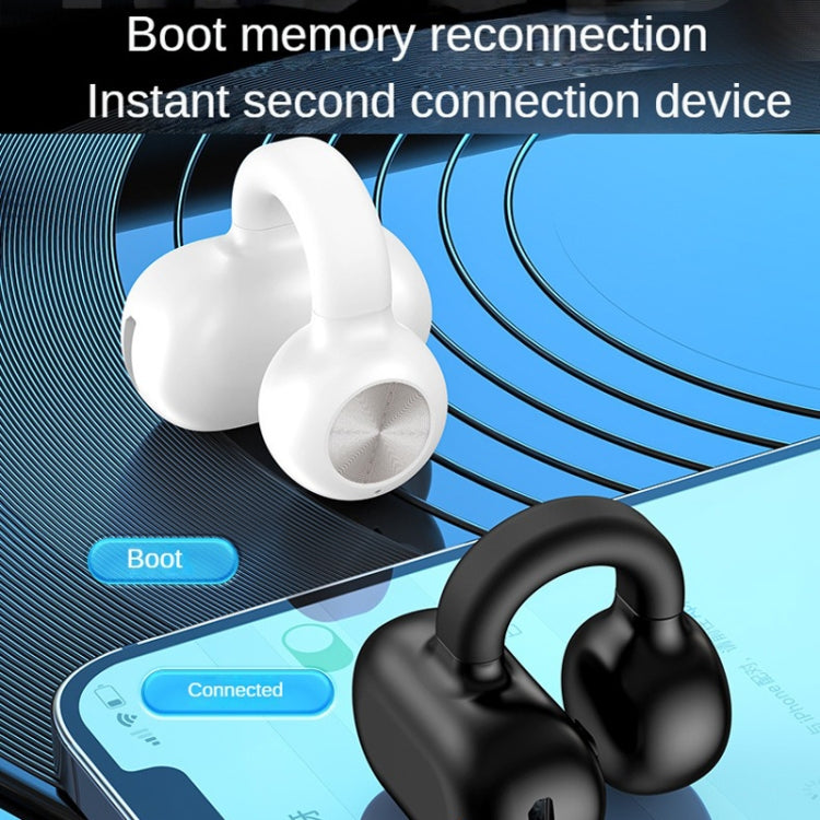 Auricolare Bluetooth 5.3 con clip per orecchio singolo