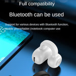 Auricolare Bluetooth 5.3 con clip per orecchio singolo