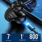 Auricolare Bluetooth 5.3 con clip per orecchio singolo