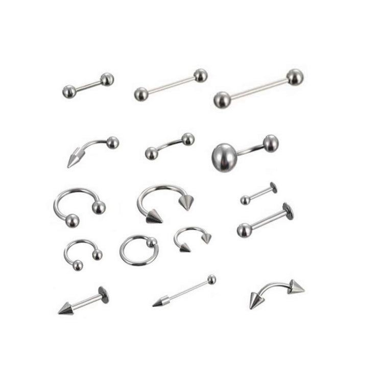 85 pezzi piercing gioielli in acciaio inossidabile borchie per labbra borchie per sopracciglia borchie per naso