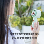 Mini ventilatore portatile tascabile con batteria 500mAh