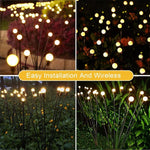 Luci solari da giardino impermeabili 6-10 teste