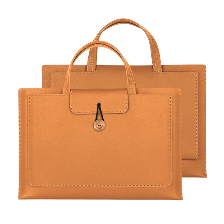 Borsa in PU impermeabile per laptop con bottone elastico, 13.3/14 inch, 15.4/16 inch