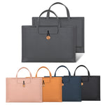 Borsa in PU impermeabile per laptop con bottone elastico, 13.3/14 inch, 15.4/16 inch