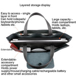 Borsa in PU impermeabile per laptop con bottone elastico, 13.3/14 inch, 15.4/16 inch