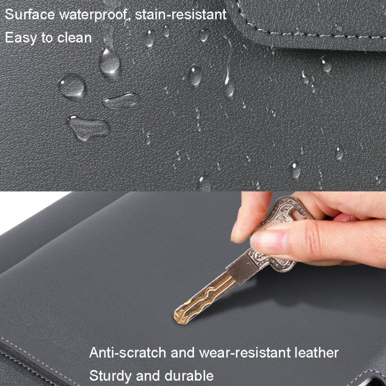 Borsa in PU impermeabile per laptop con bottone elastico, 13.3/14 inch, 15.4/16 inch