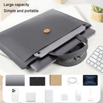 Borsa in PU impermeabile per laptop con bottone elastico, 13.3/14 inch, 15.4/16 inch