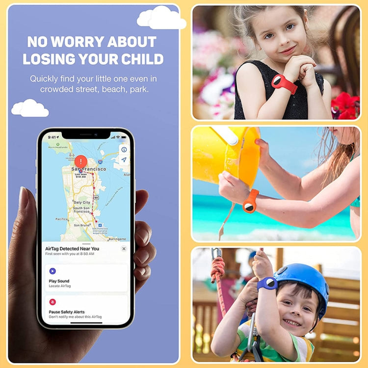 Custodia protettiva in silicone per Airtag bambini
