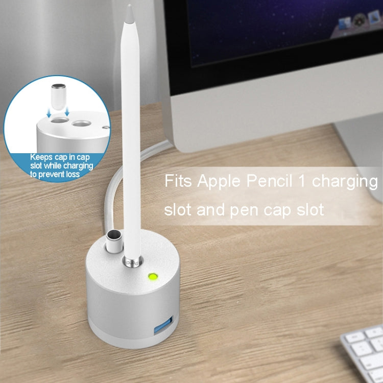 Adattatore ricarica USB per Apple Pencil 1 con LED