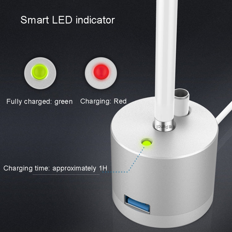 Adattatore ricarica USB per Apple Pencil 1 con LED