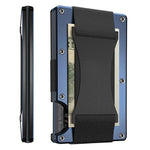 Porta carte di credito Portafogli RFID Blocking Slim Metal Card Clip, Black, Grey, Royal Blue, Army Green, Dark Green, Coffee, Fluorescent Green, Carbon Fiber Pattern, Real Carbon Fiber (Light), Real Carbon Fiber (Matte), Red, Blue, Orange, Rainbow    ...